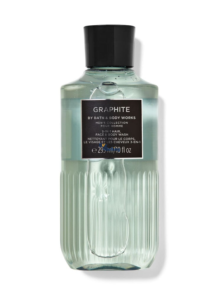 Bath & Body Works Graphite 3-in-1 Hair, Face & Body Wash